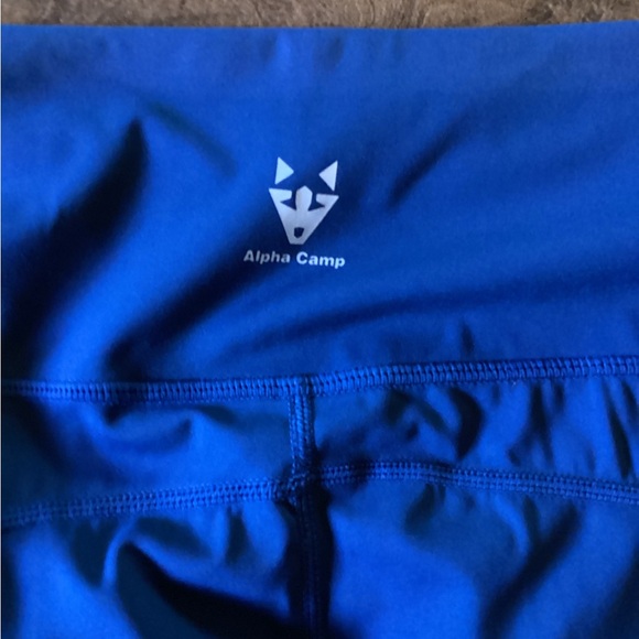 Women’s Plus XXL Alpha Camp Blue Leggings Yoga Pants Workout Running Active #19 - Picture 3 of 5
